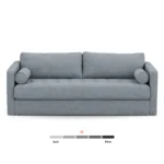 Sven 88_ Grounded Tufted Sofa - Silver Light Blue