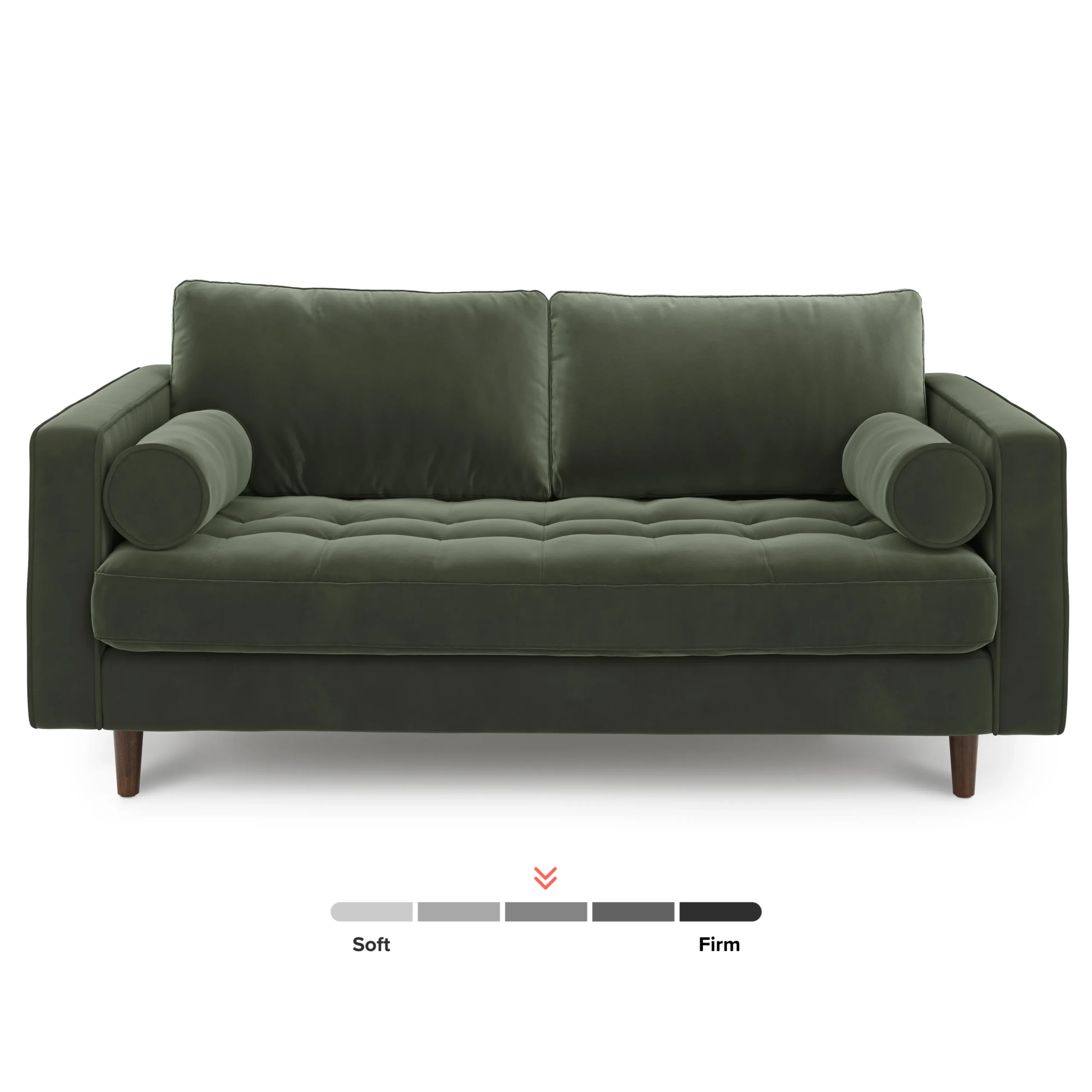 Sven 72_ Tufted Velvet Loveseat - Plush Pacific Green - Image 5