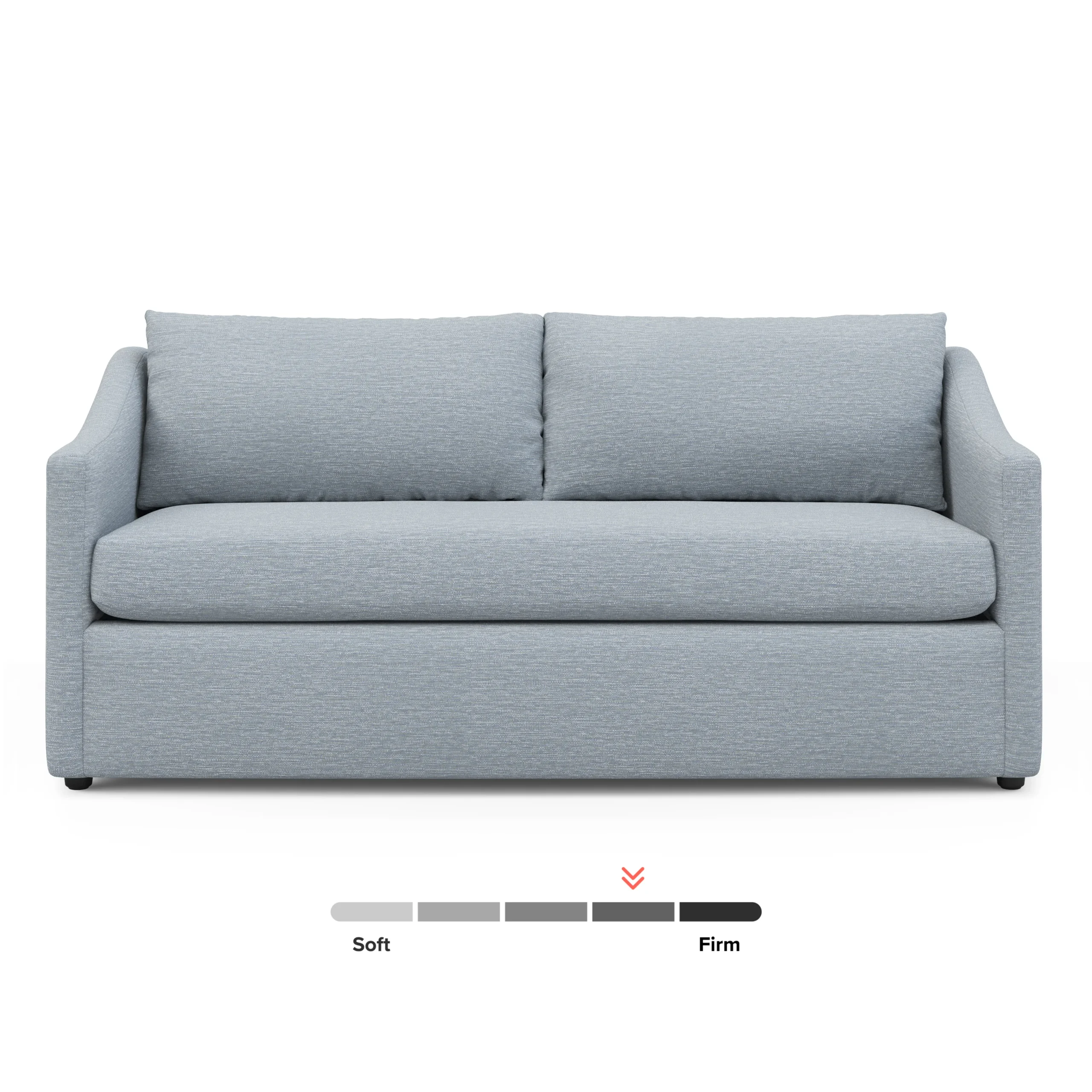 Landry 72_ Loveseat - Silver Light Blue - Image 3