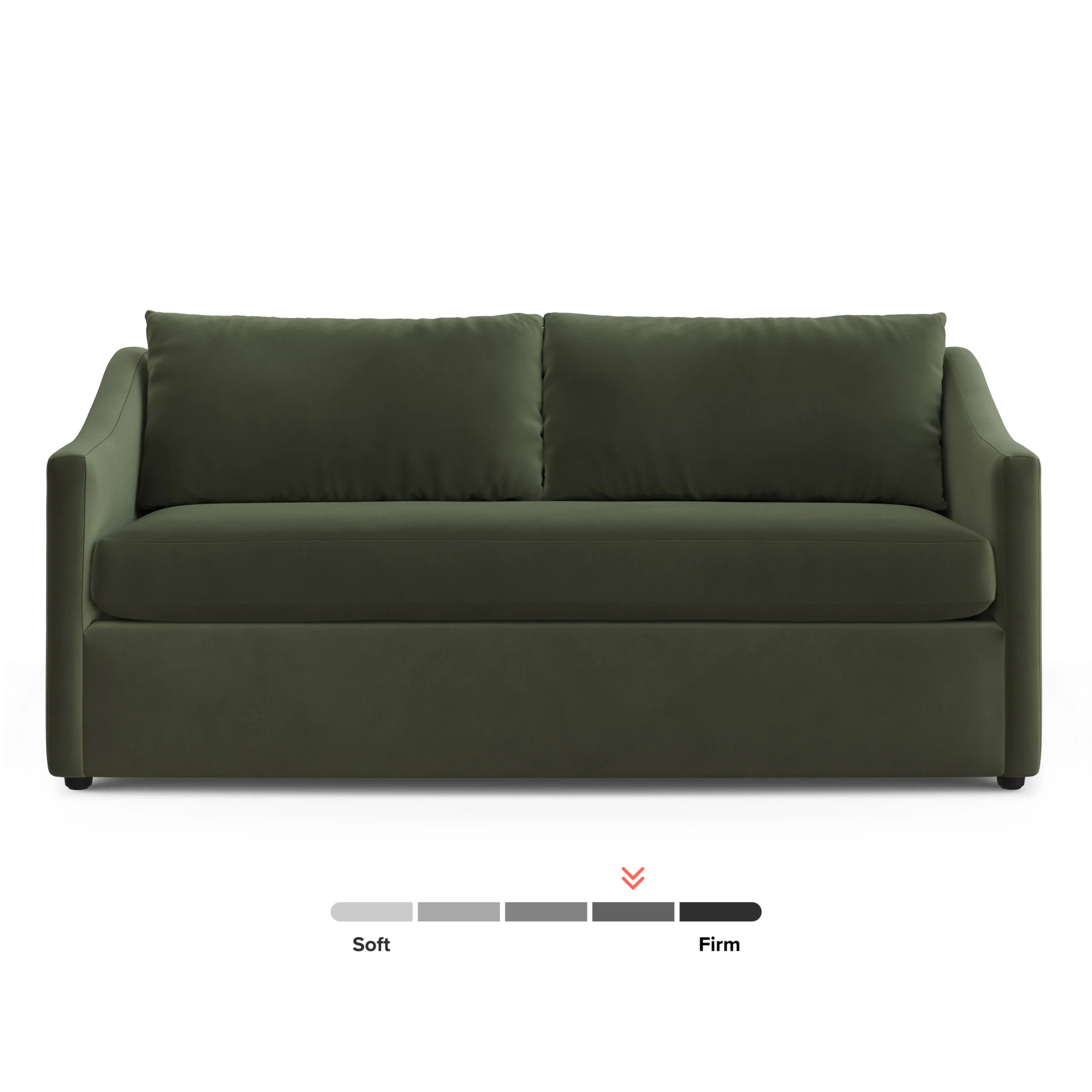 Landry 72_ Velvet Loveseat - Hale Fir Green - Image 3