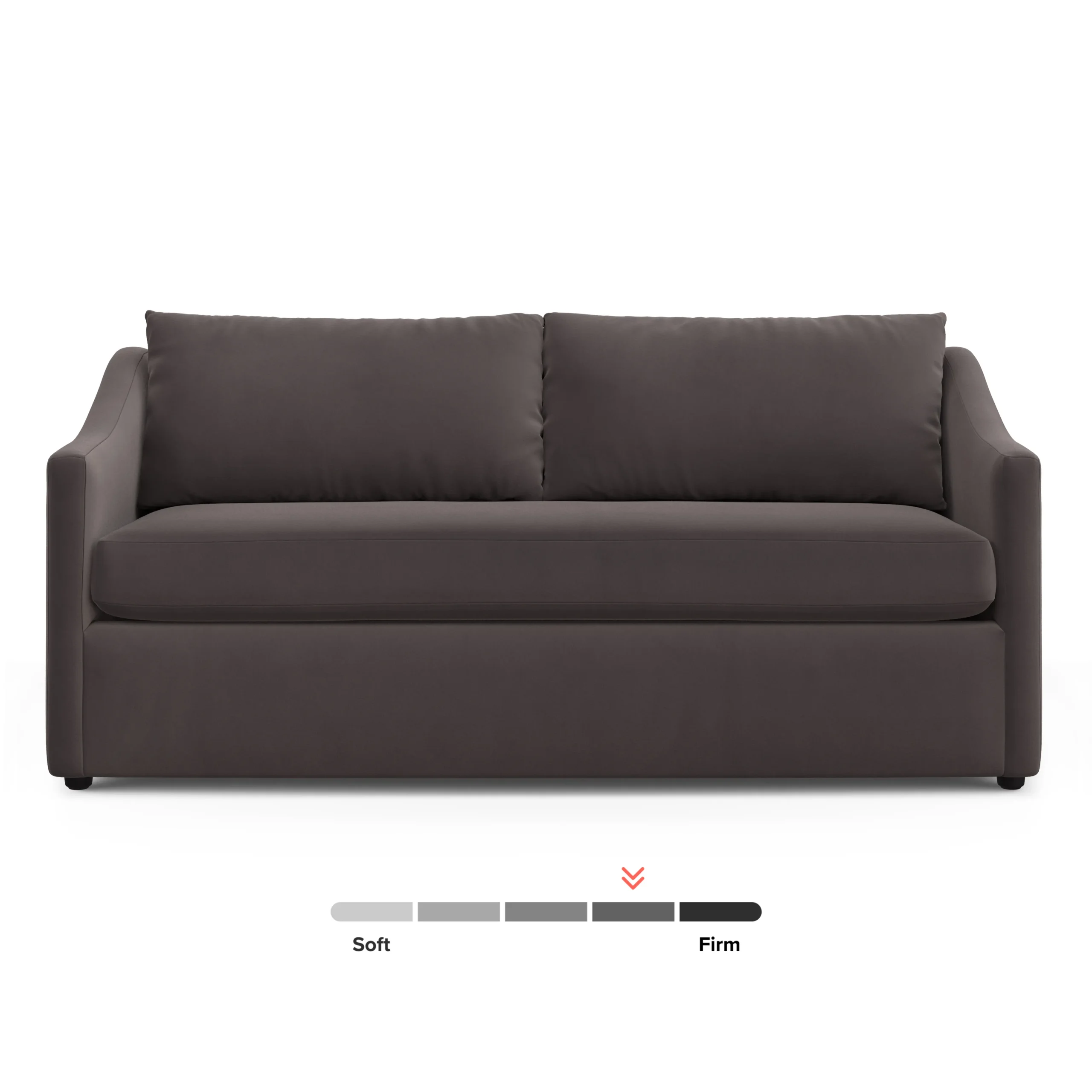Landry 72_ Velvet Loveseat - Hale Warm Gray - Image 3