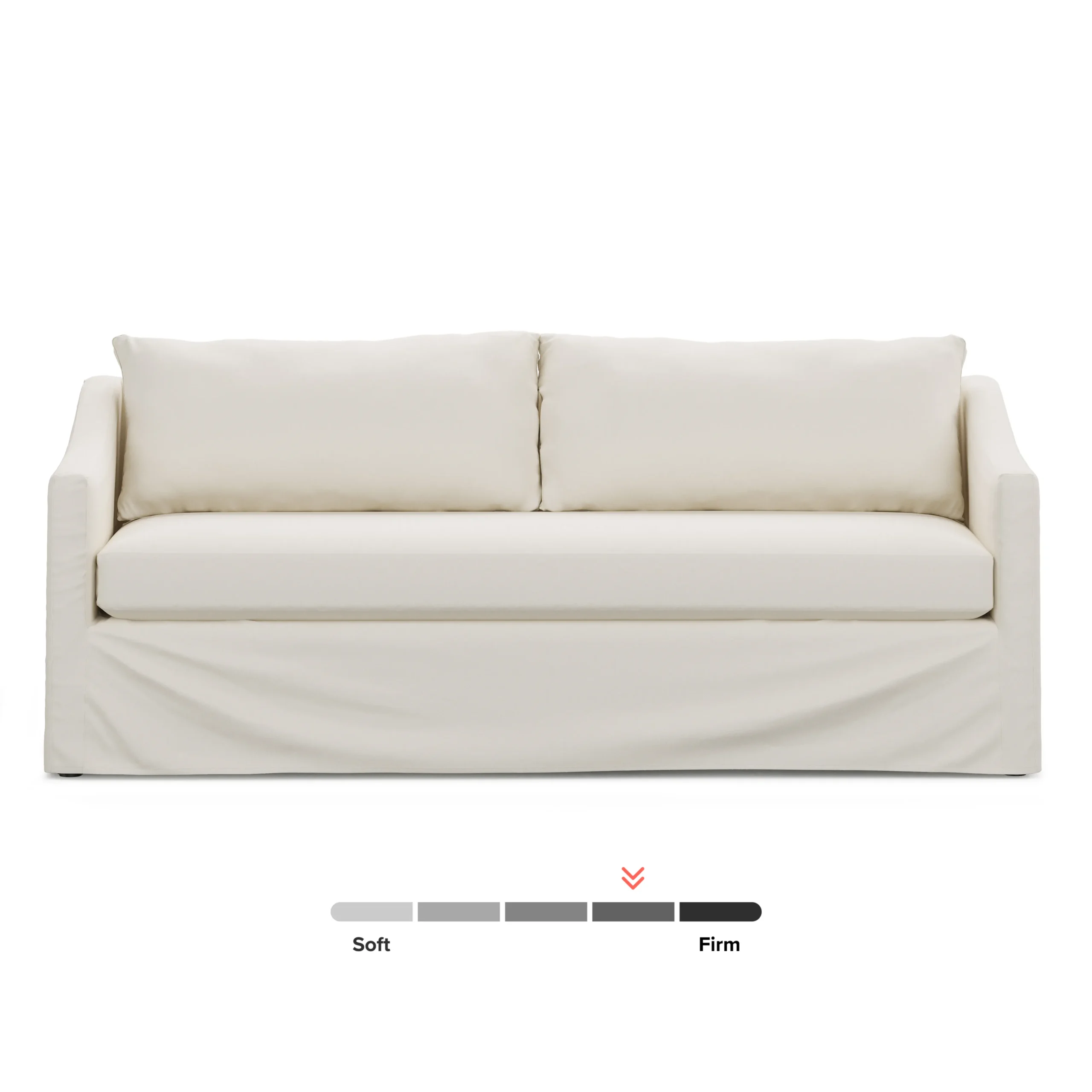 Landry 84.5_ Slipcover Sofa - Fine White - Image 12