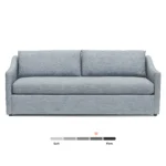 Landry 84.5_ Sofa - Silver Light Blue