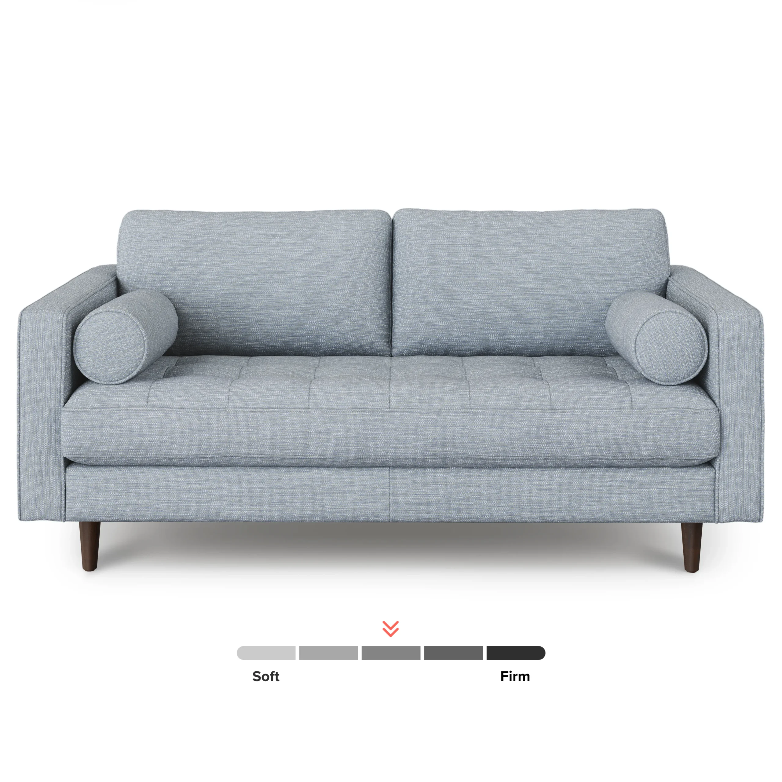 Sven 72_ Tufted Loveseat - Silver Light Blue - Image 12