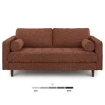 Sven 72_ Tufted Loveseat - Ratine Oxide