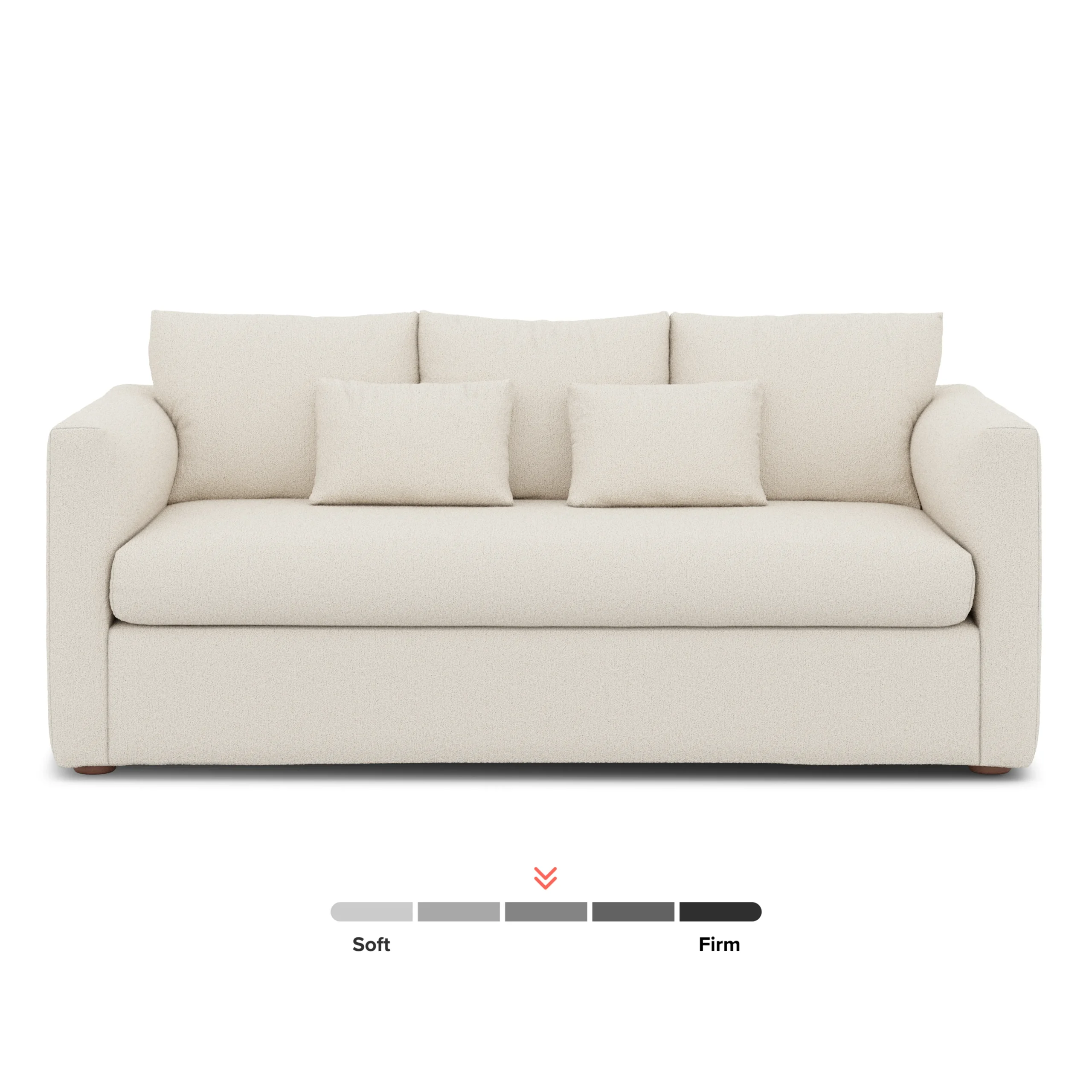 Marina 80_ Sofa - Ivory Wool Bouclé - Image 3