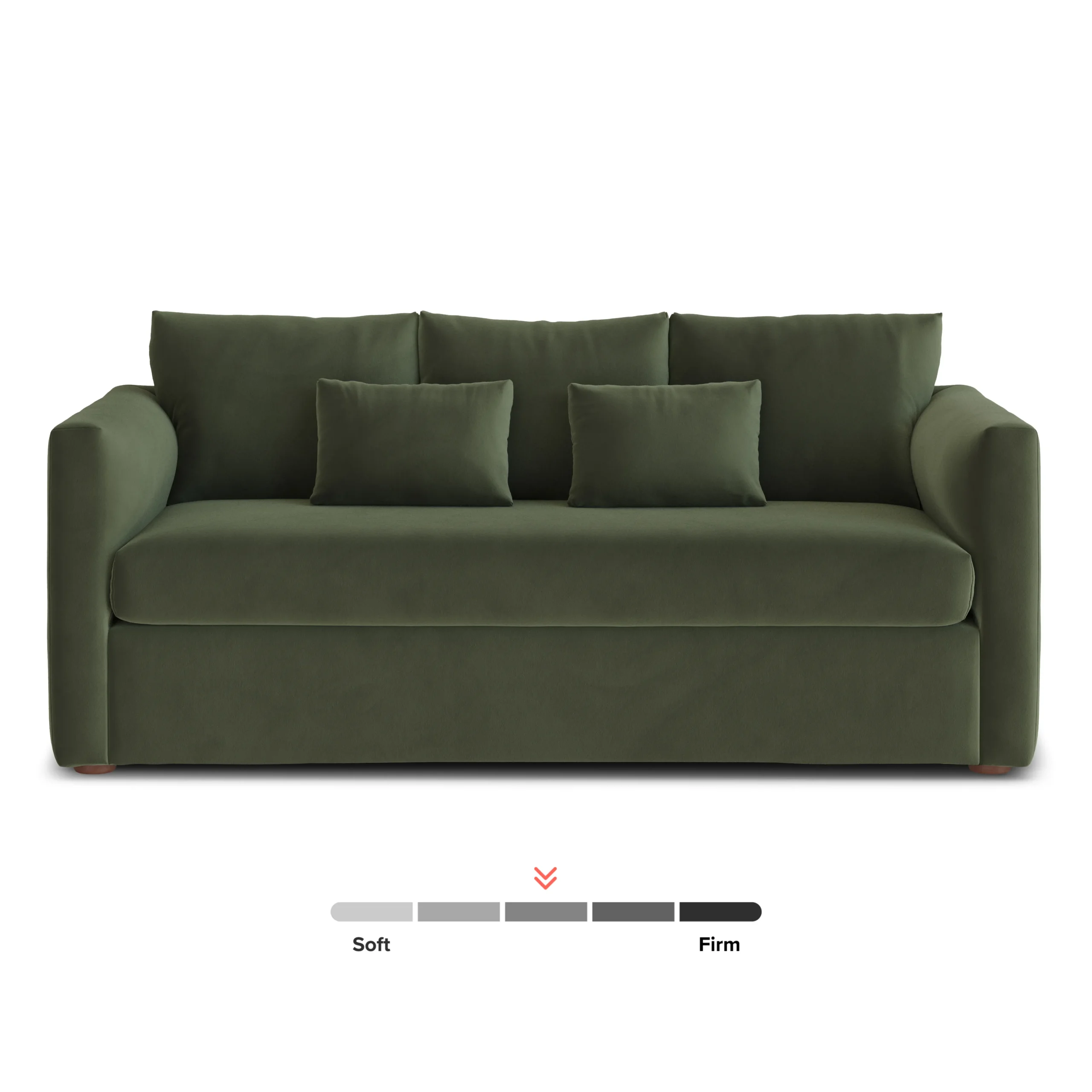 Marina 80_ Velvet Sofa - Hale Fir Green - Image 3