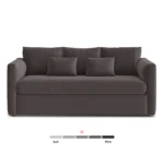 Marina 80_ Velvet Sofa - Hale Warm Gray