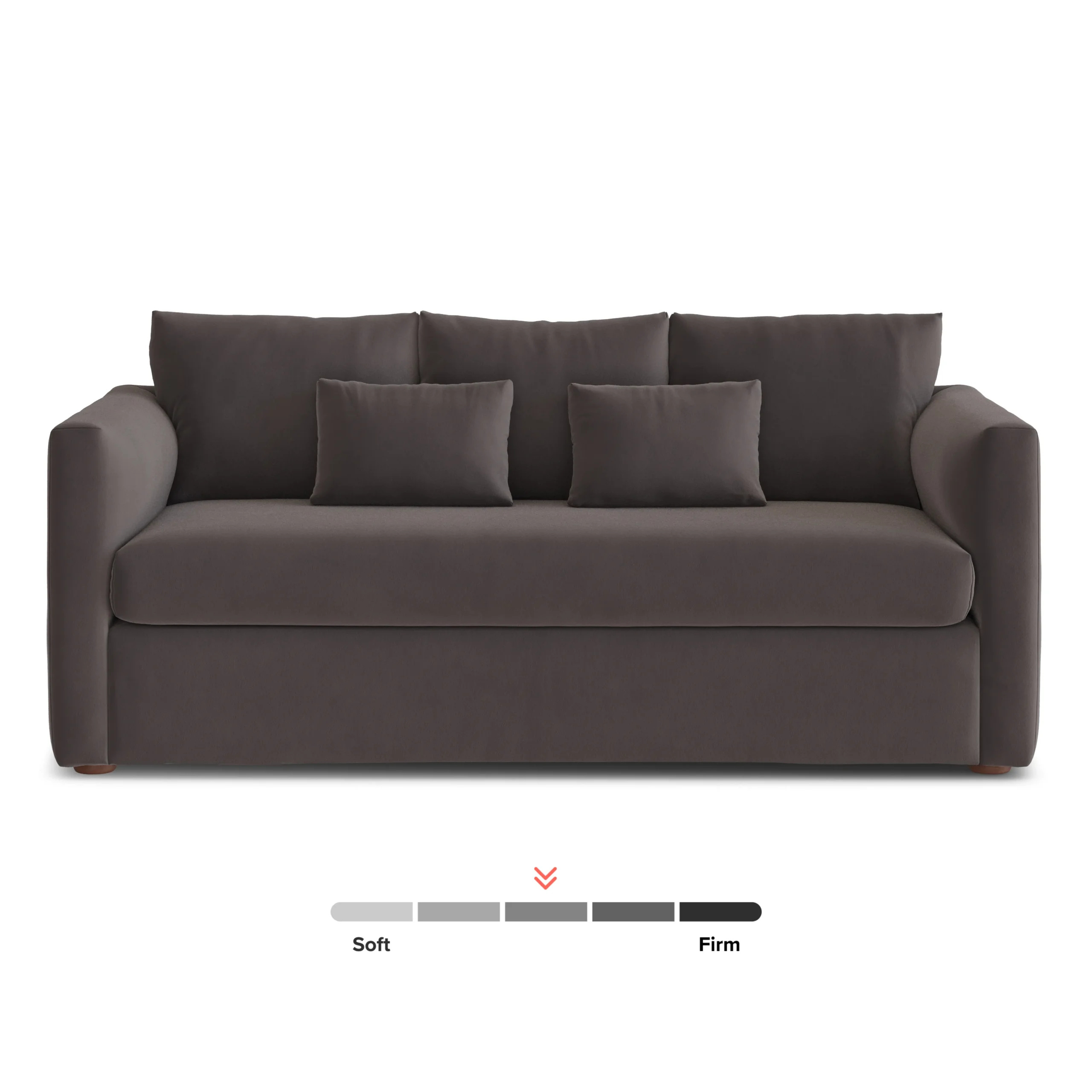 Marina 80_ Velvet Sofa - Hale Warm Gray - Image 3