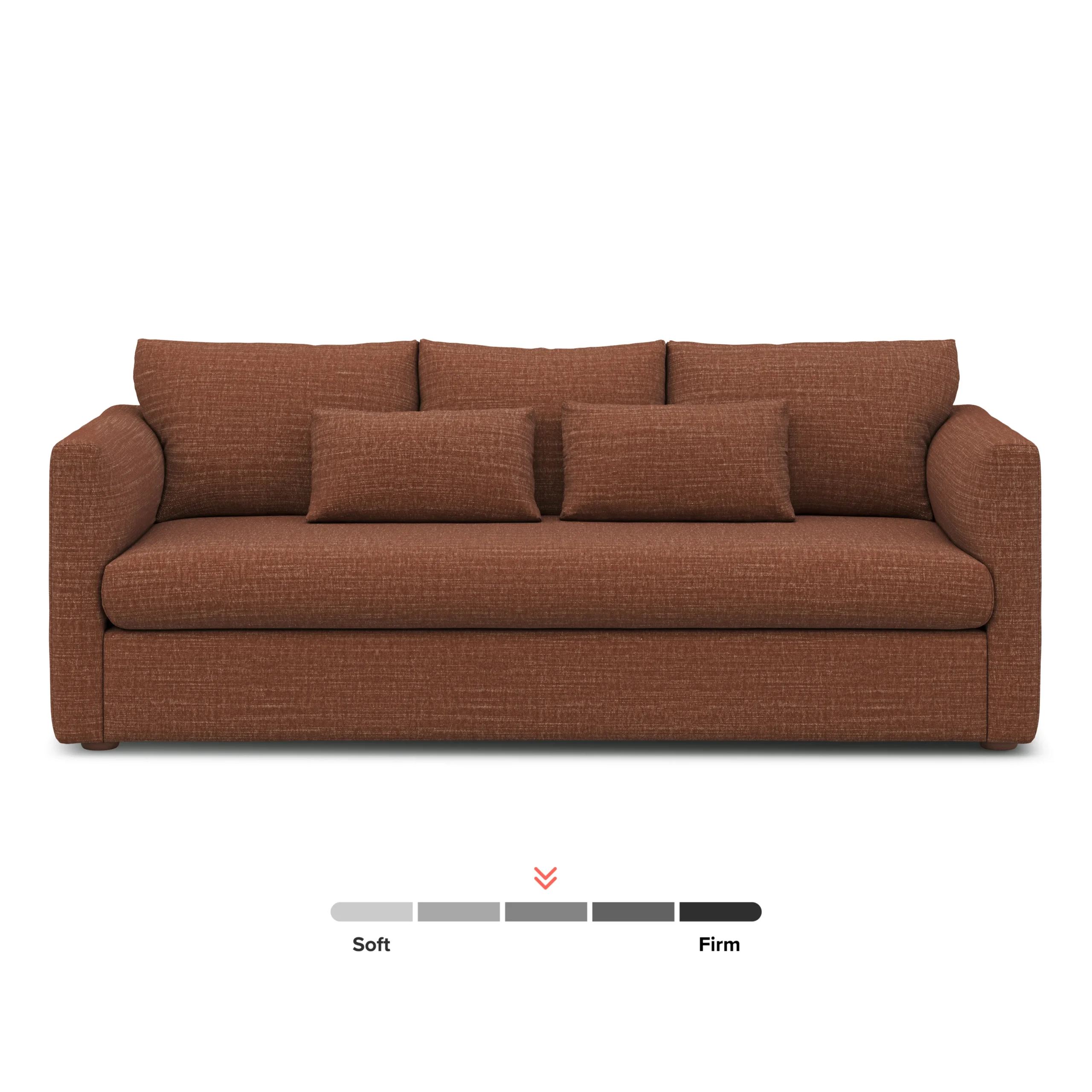 Marina 90_ Sofa - Napa Rust - Image 3