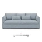Marina 90_ Sofa - Silver Light Blue
