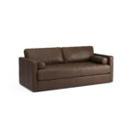Sven 88_ Tufted Leather Sofa Bed - Charme Chocolat