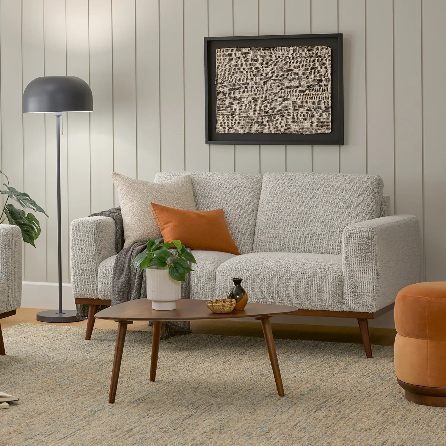 Rhett 63.5_ Loveseat - Pepper Ivory - Image 16