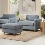 Vati 53_ Sleeper Chair -  Silver Light Blue