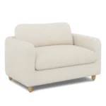 Vati 80_ Sofa Bed - Natural Oak and Ivory Wool Bouclé
