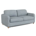 Vati 80_ Sofa Bed - Natural Oak and Silver Light Blue