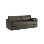 Sven 88_ Tufted Leather Sofa Bed - Charme Green