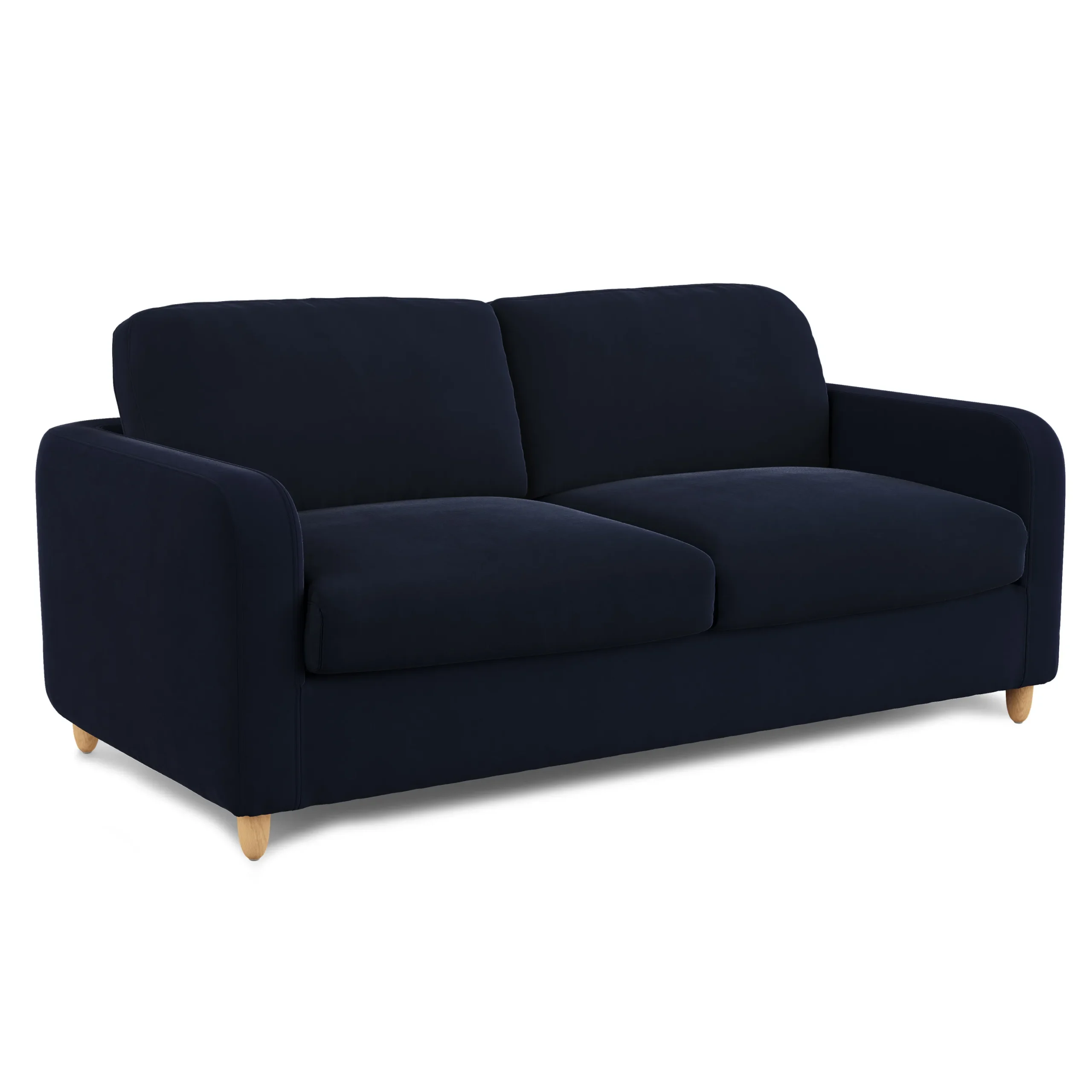 Vati 80_ Velvet Sofa Bed - Natural Oak and Hale Ink - Image 3
