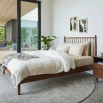 Lenia Queen Bed - Walnut