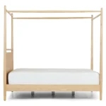 Lenia Queen Canopy Bed - White Oak