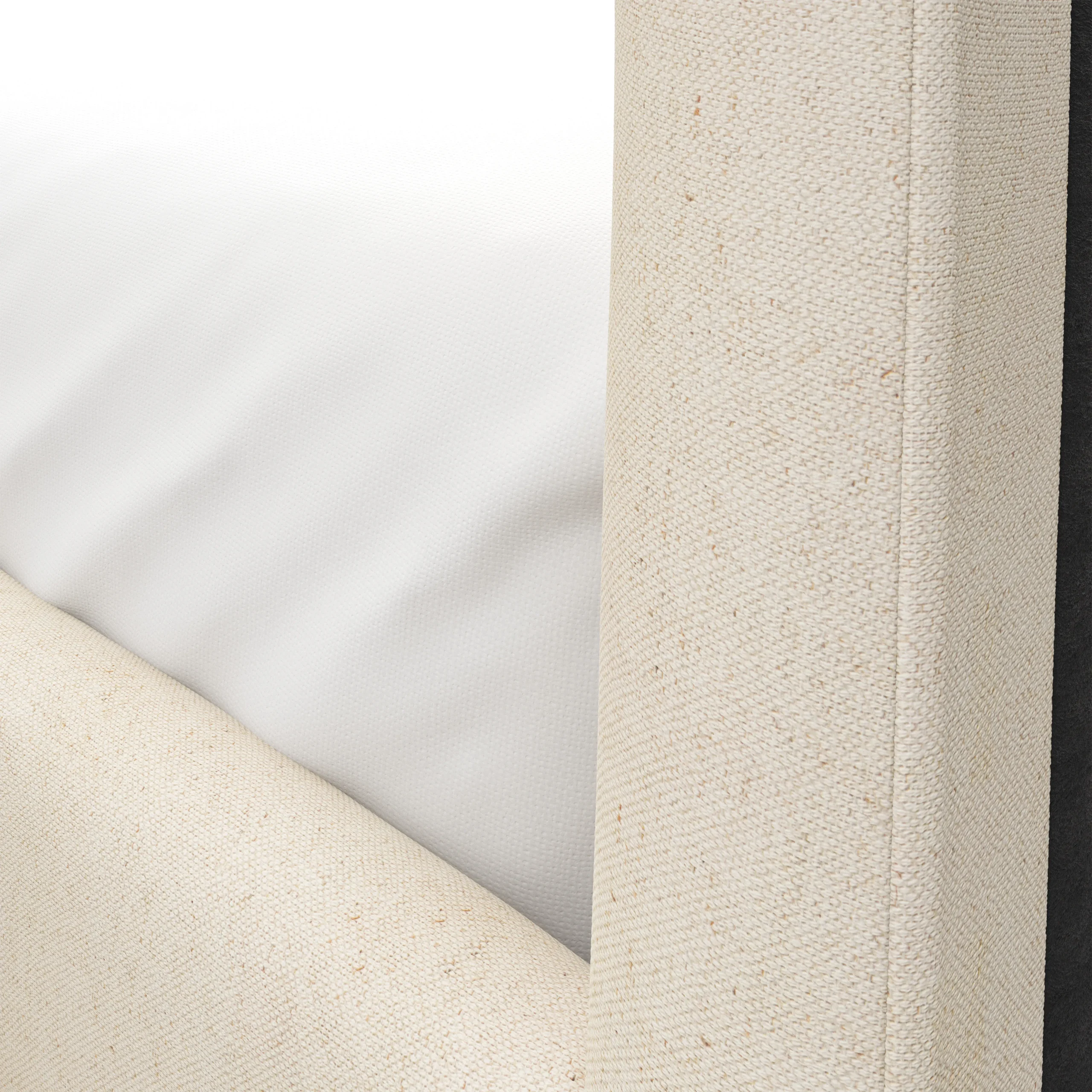 Rosin Queen Upholstered Bed - Natural Oak and Sand Ivory - Image 3