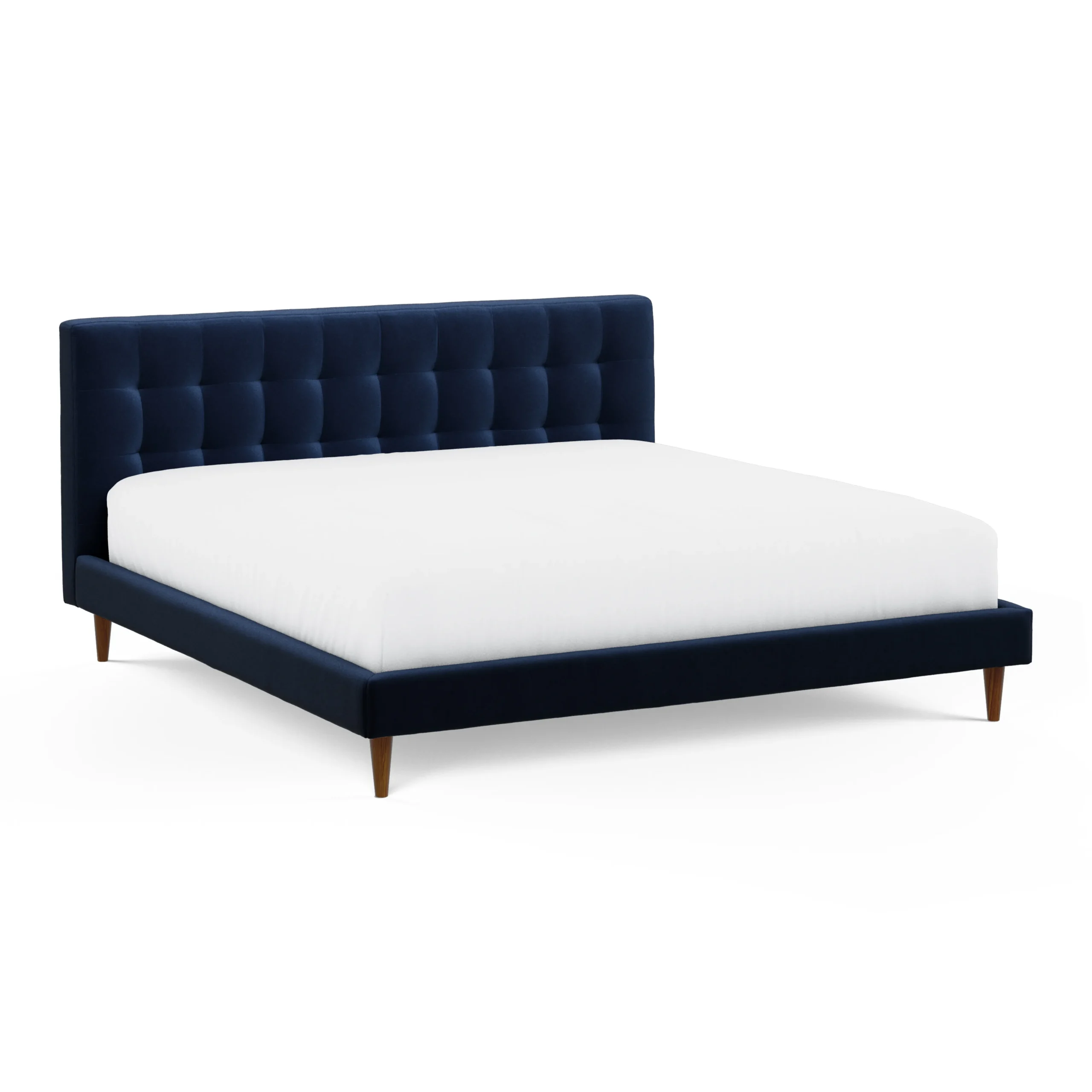 Sven King Tufted Velvet Bed - Plush Cascadia Blue - Image 12