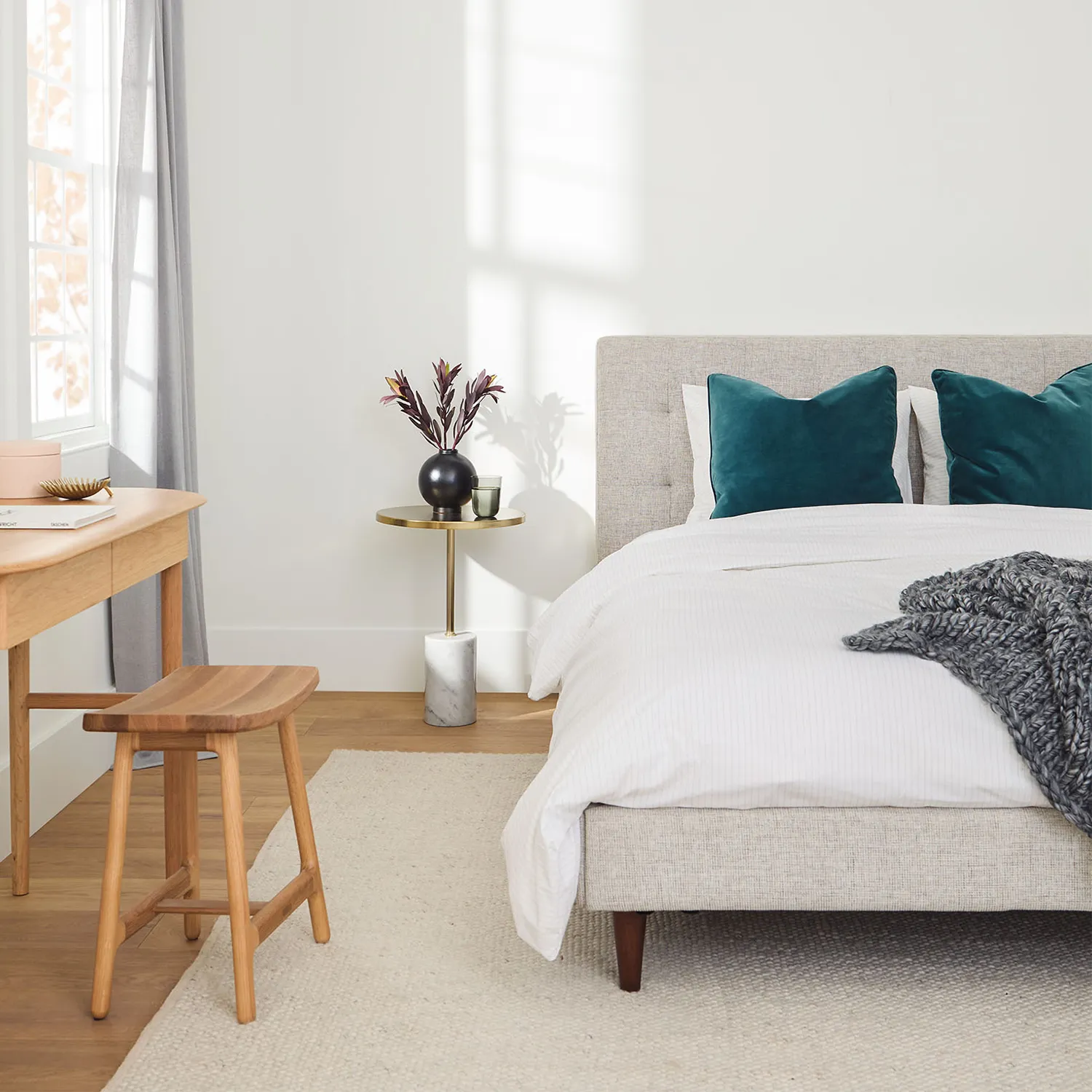 Sven Queen Tufted Bed - Birch Ivory - Image 2