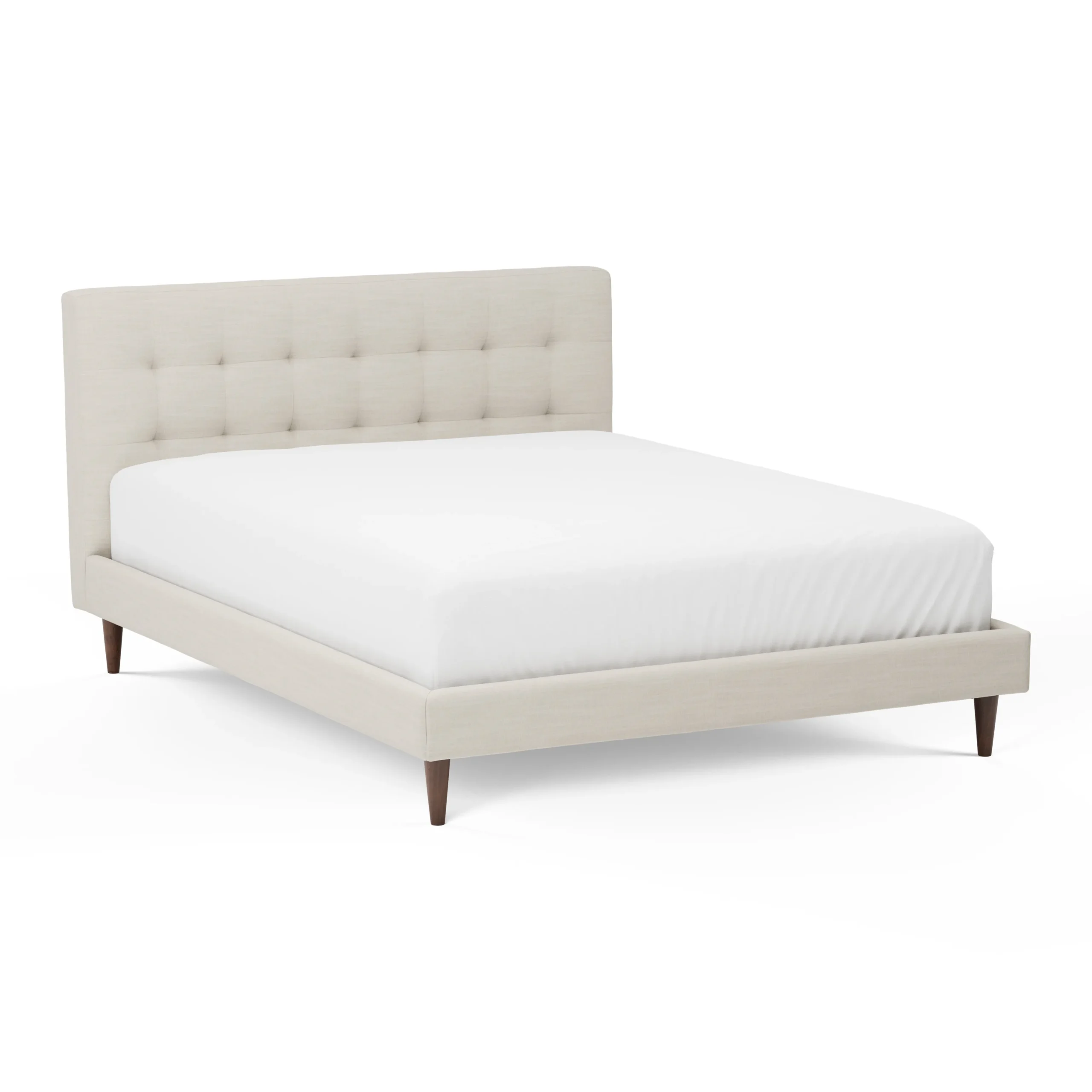 Sven Queen Tufted Bed - Biscuit Cream - Image 11