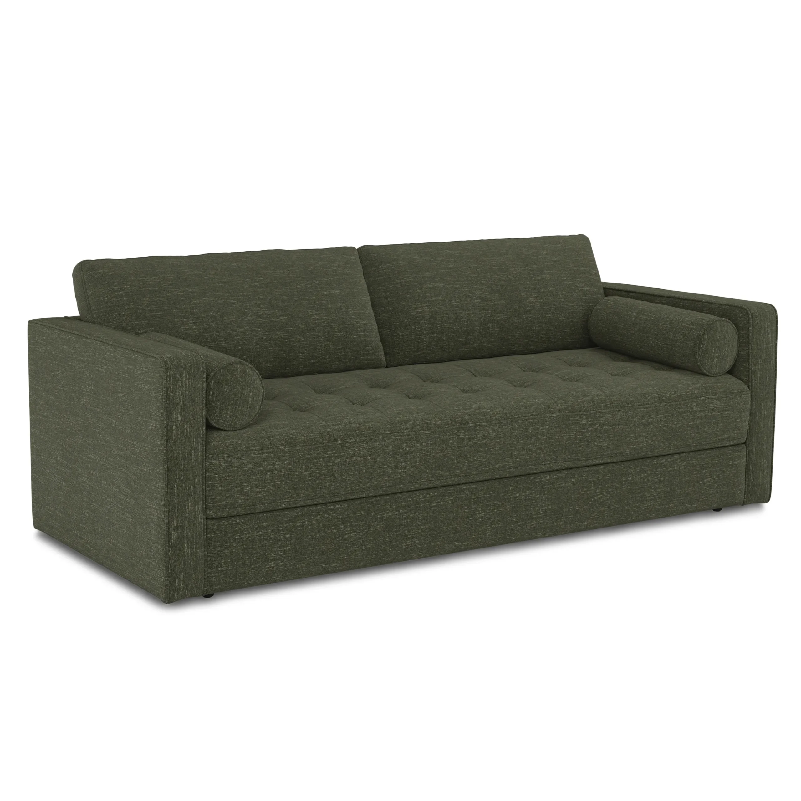 Sven 88_ Tufted Sofa Bed - Fir Green - Image 3