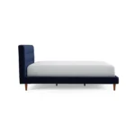 Sven Queen Tufted Velvet Bed - Plush Cascadia Blue