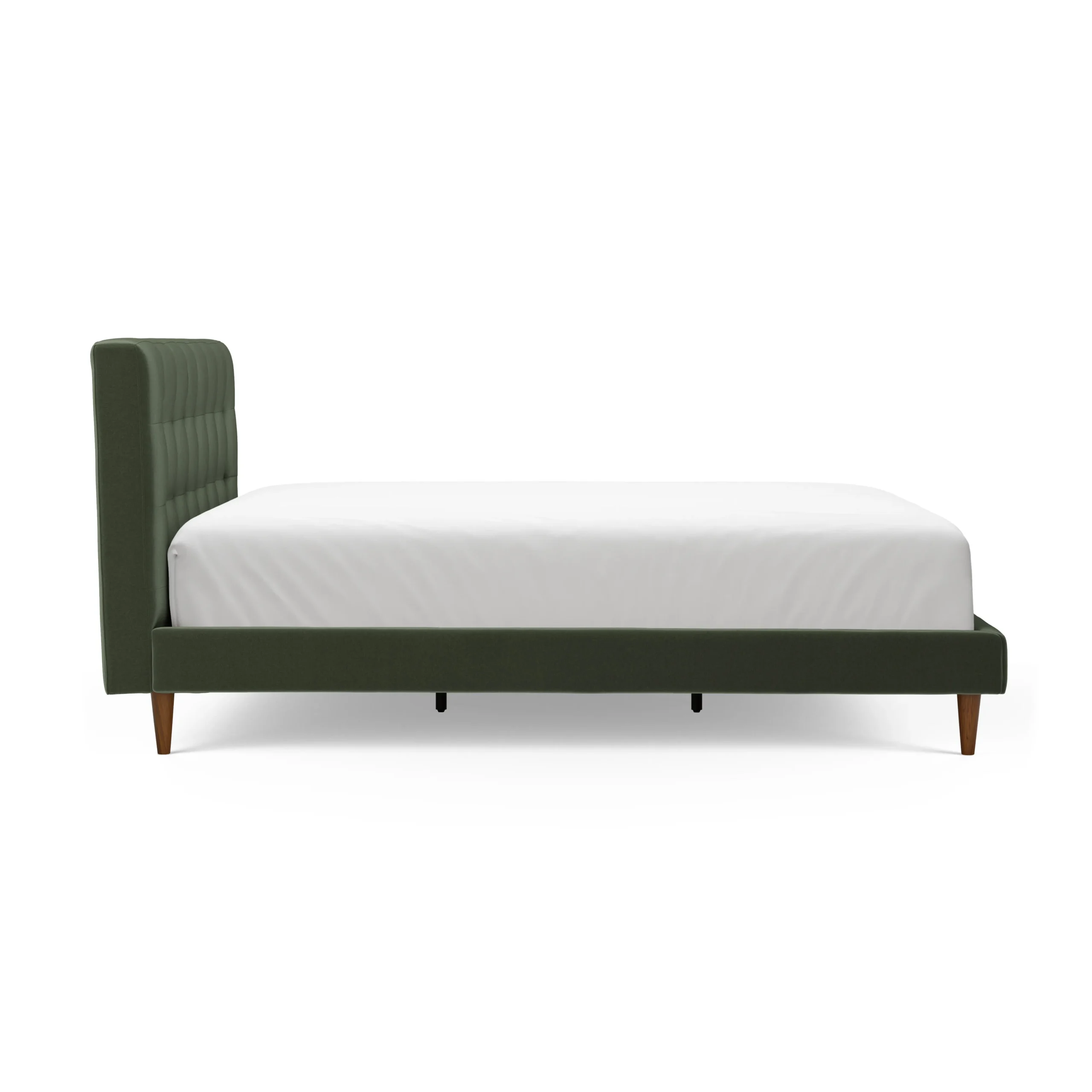 Sven Queen Tufted Velvet Bed - Plush Pacific Green - Image 9