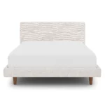 Tessu Full Low Profile Upholstered Bed - Napa White