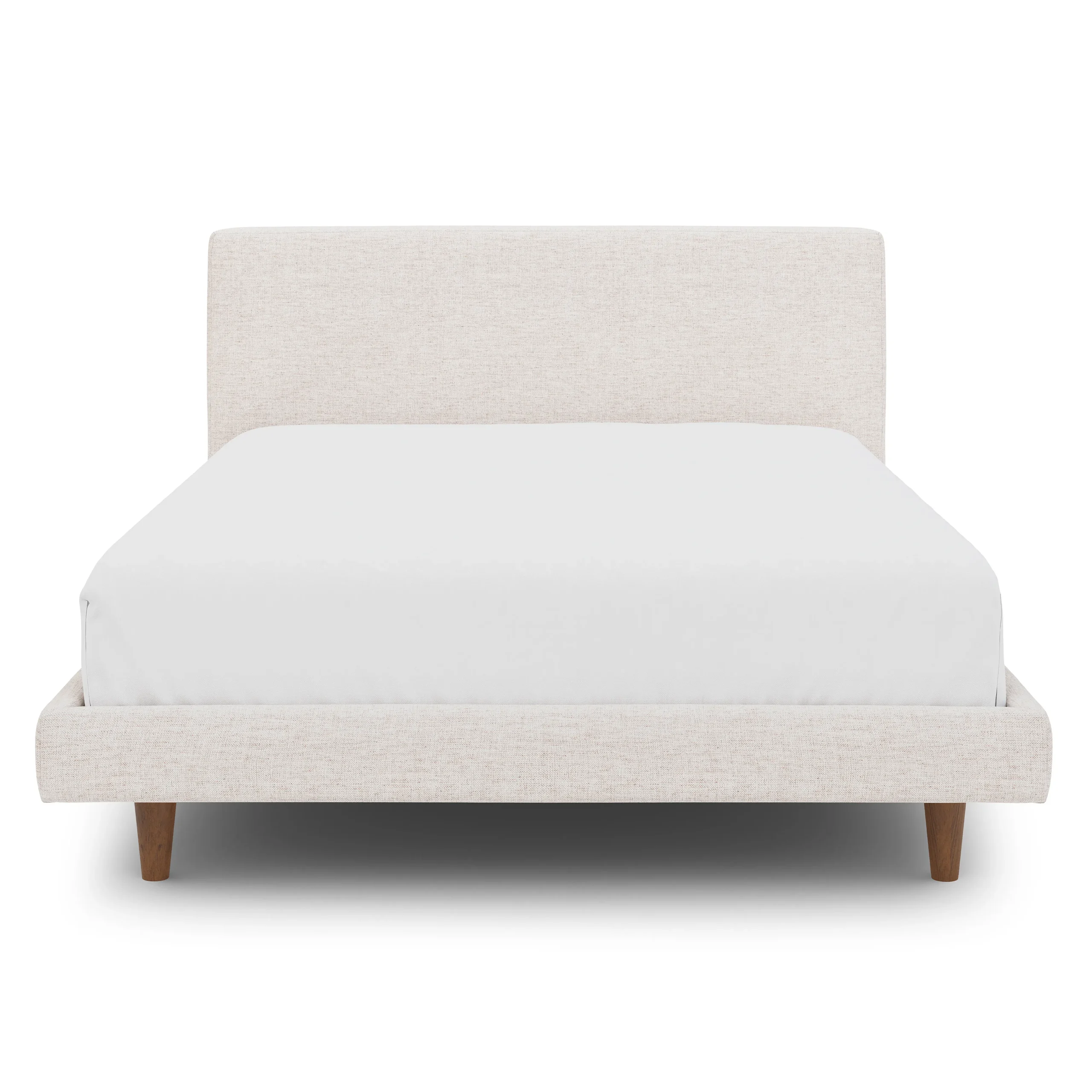 Tessu Full Low Profile Upholstered Bed - Napa White - Image 10