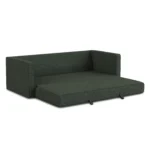 Sven 88_ Tufted Sofa Bed - Green Wool Bouclé