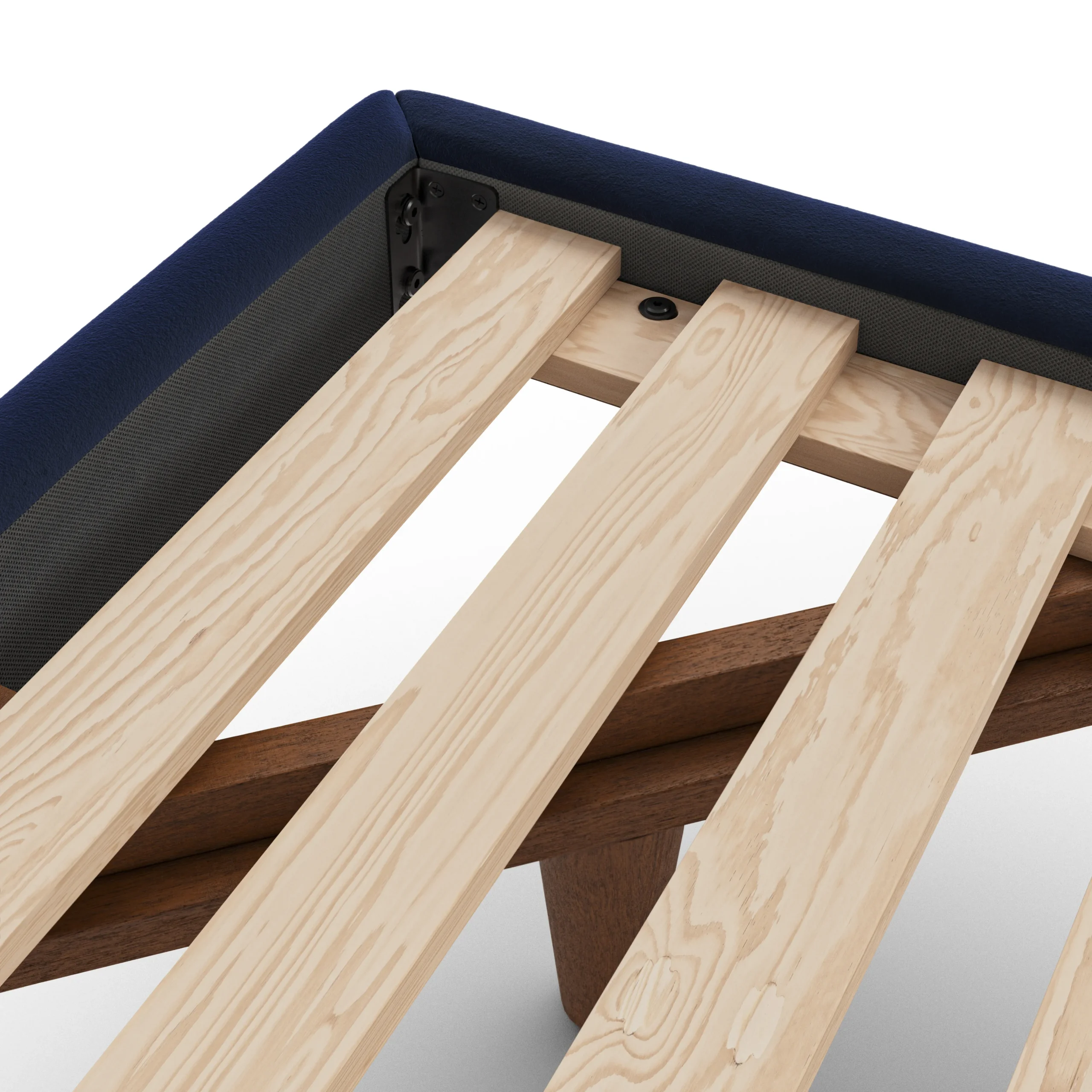 Tessu Full Low Profile Velvet Bed - Hale Ink - Image 7