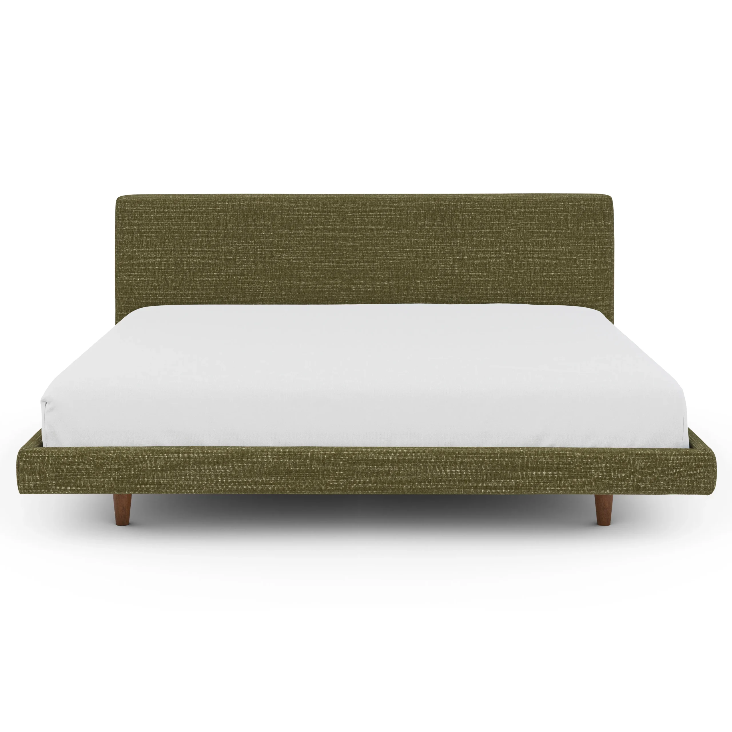 Tessu King Low Profile Upholstered Bed - Napa Moss - Image 10