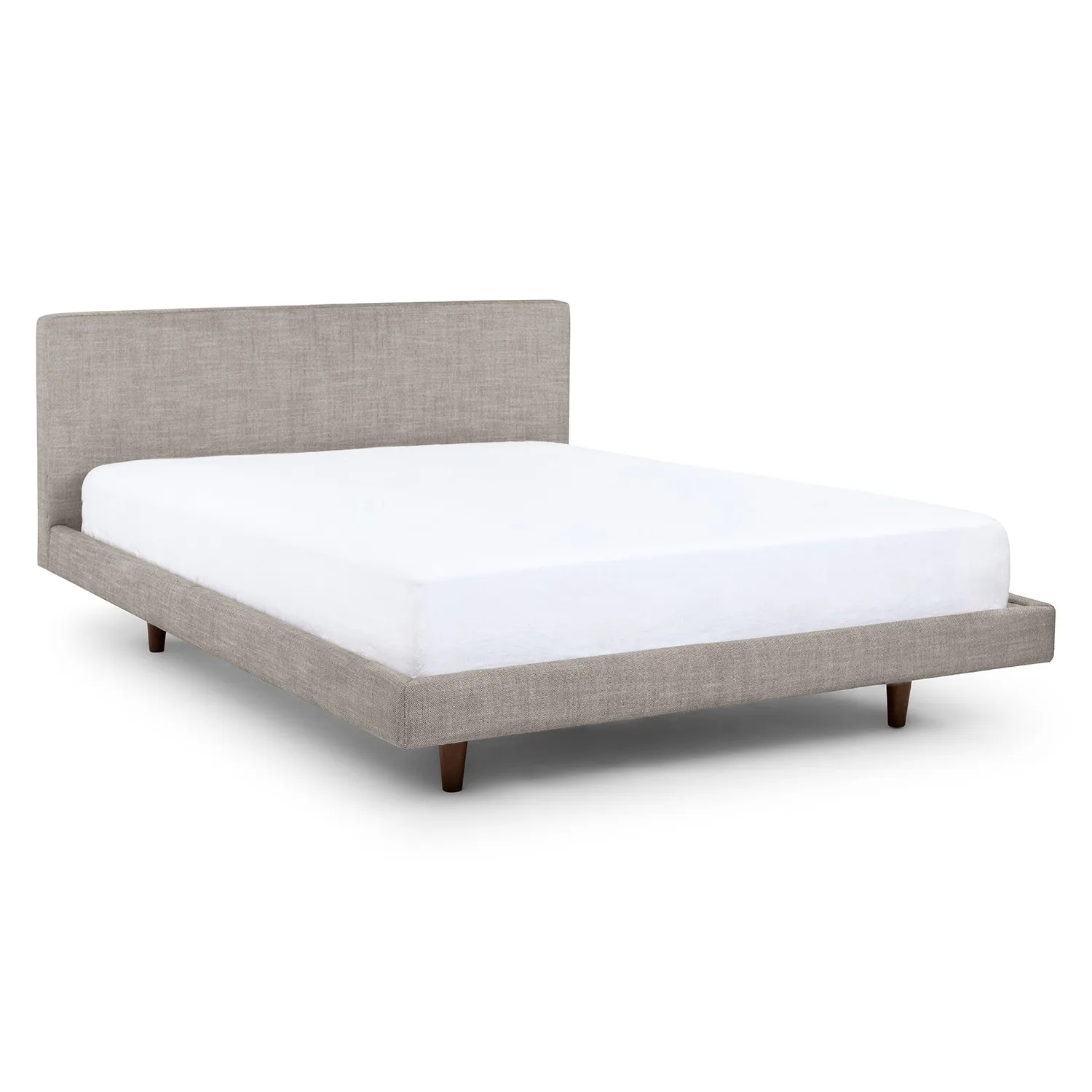 Tessu Queen Low Profile Upholstered Bed - Glaze Gray - Image 11