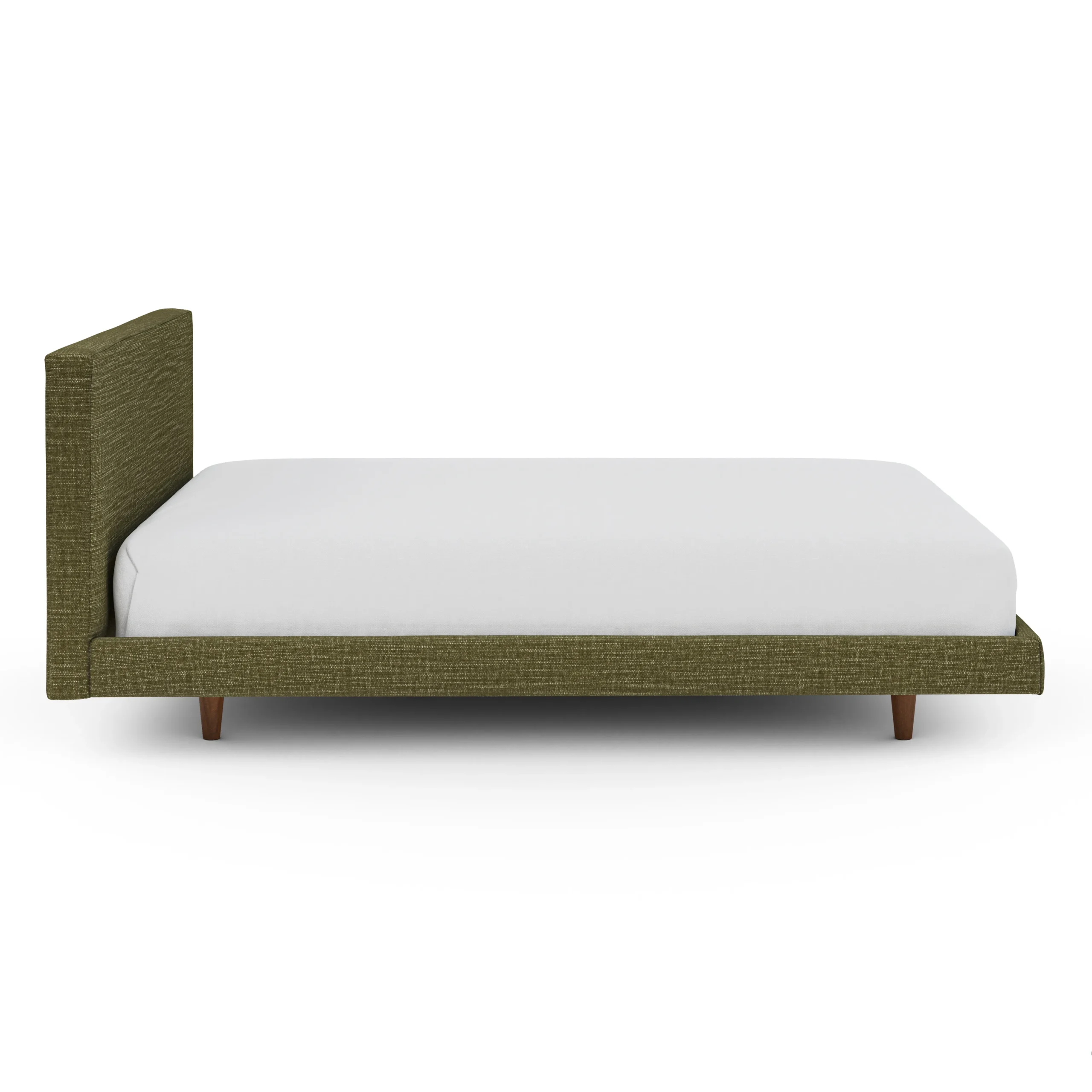 Tessu Queen Low Profile Upholstered Bed - Napa Moss - Image 9