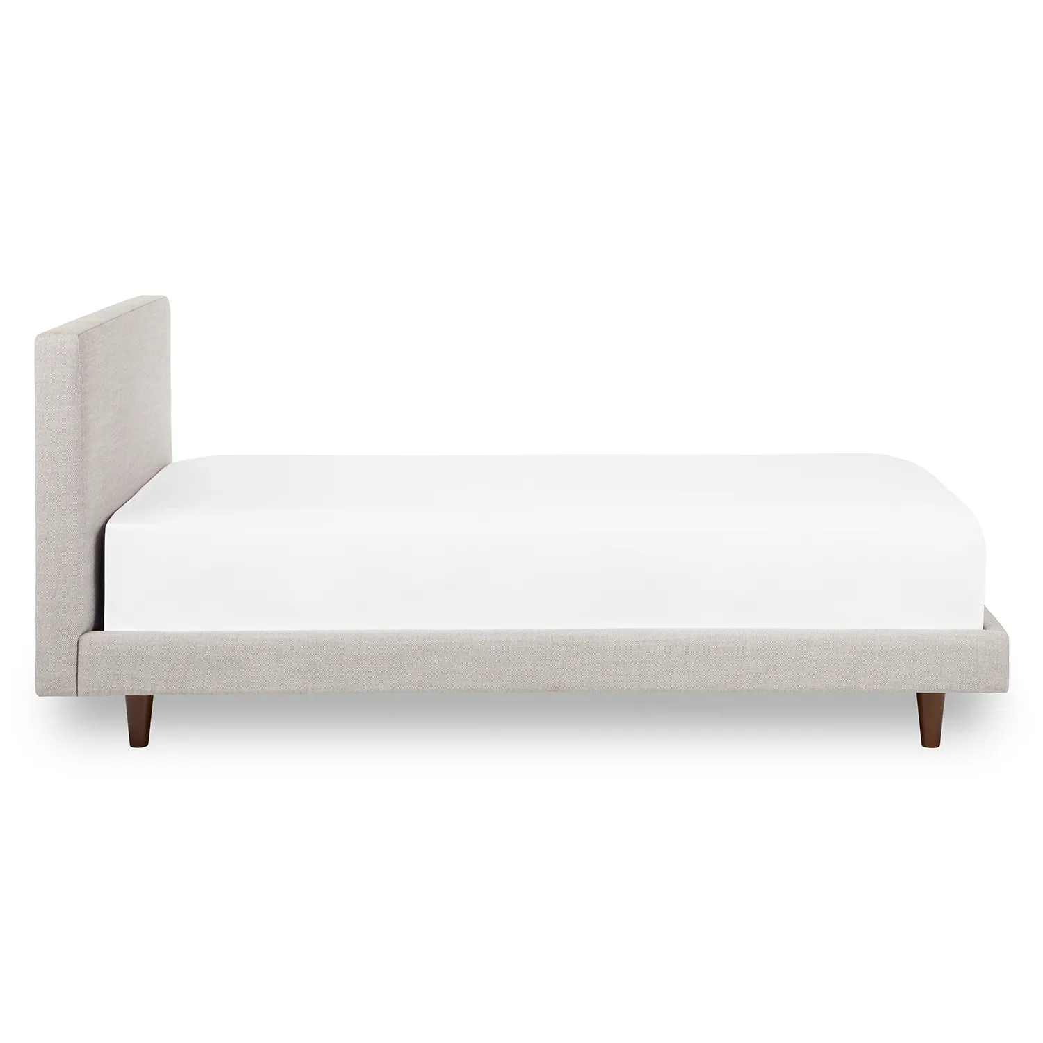 Tessu Twin Low Profile Upholstered Bed - Clay Taupe - Image 11