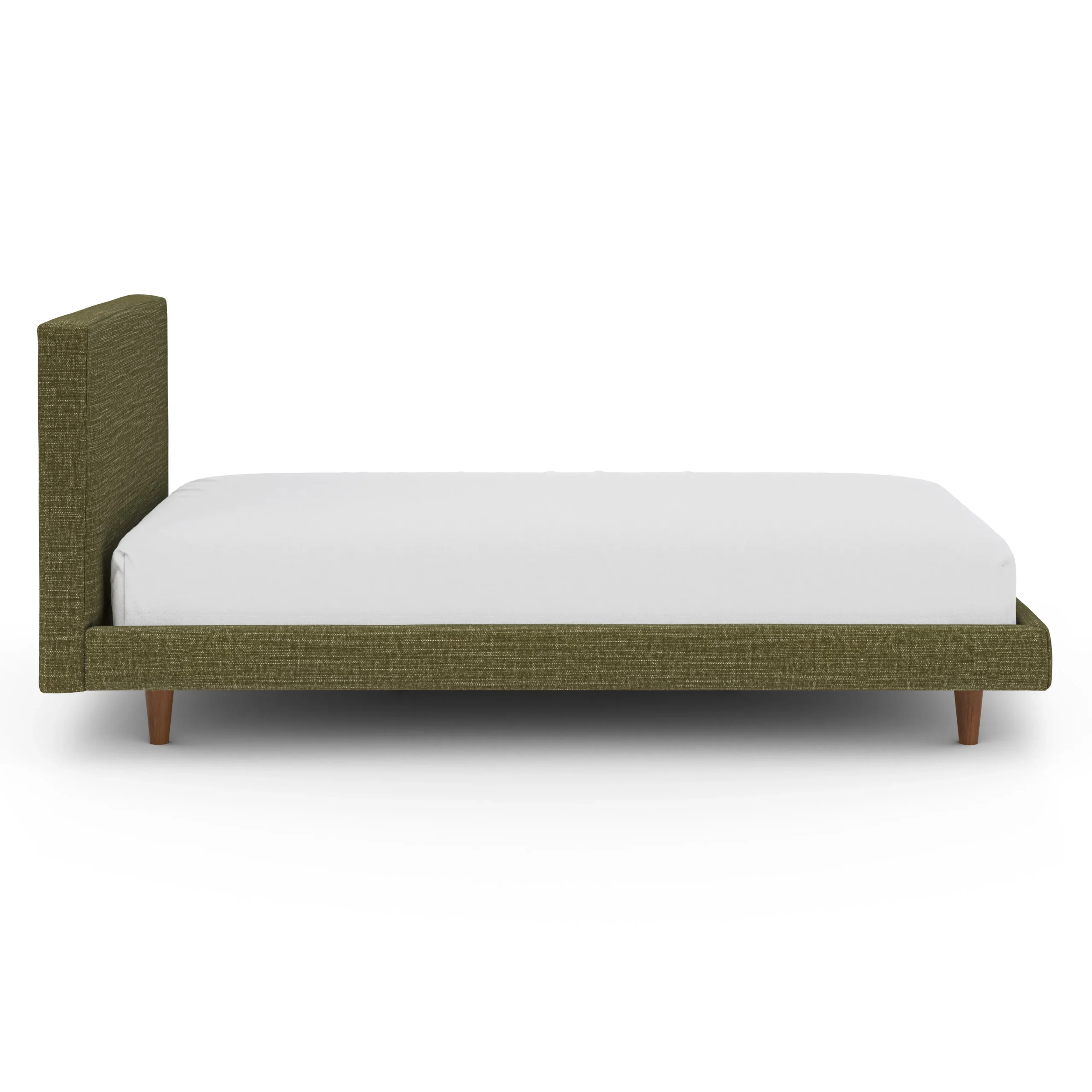 Tessu Twin Low Profile Upholstered Bed - Napa Moss - Image 9
