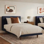 Tessu Low Profile Velvet Bed