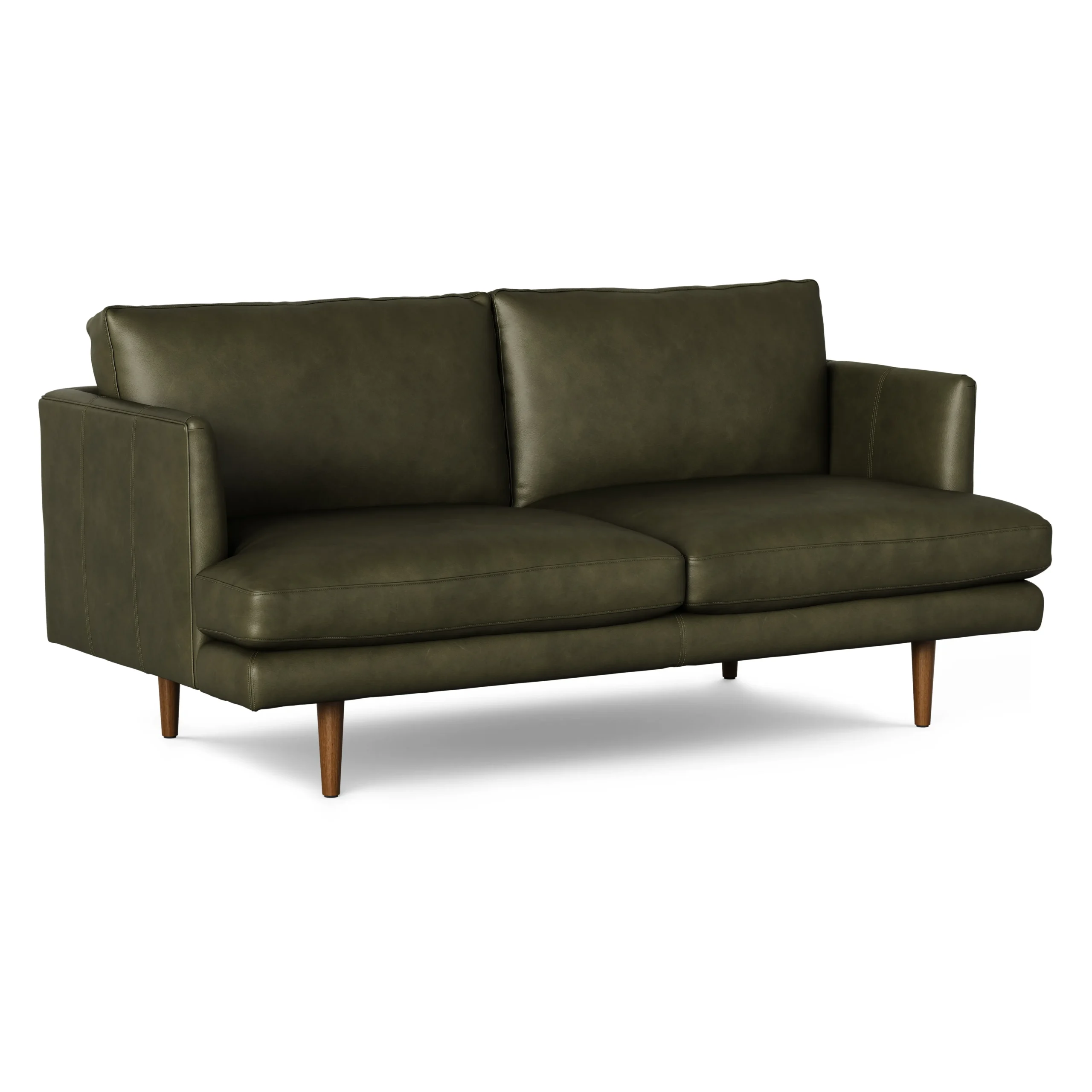 Burrard 67_ Leather Loveseat - Charme Green - Image 10