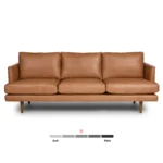 Burrard 83.5_ Leather Sofa - Bella Caramel