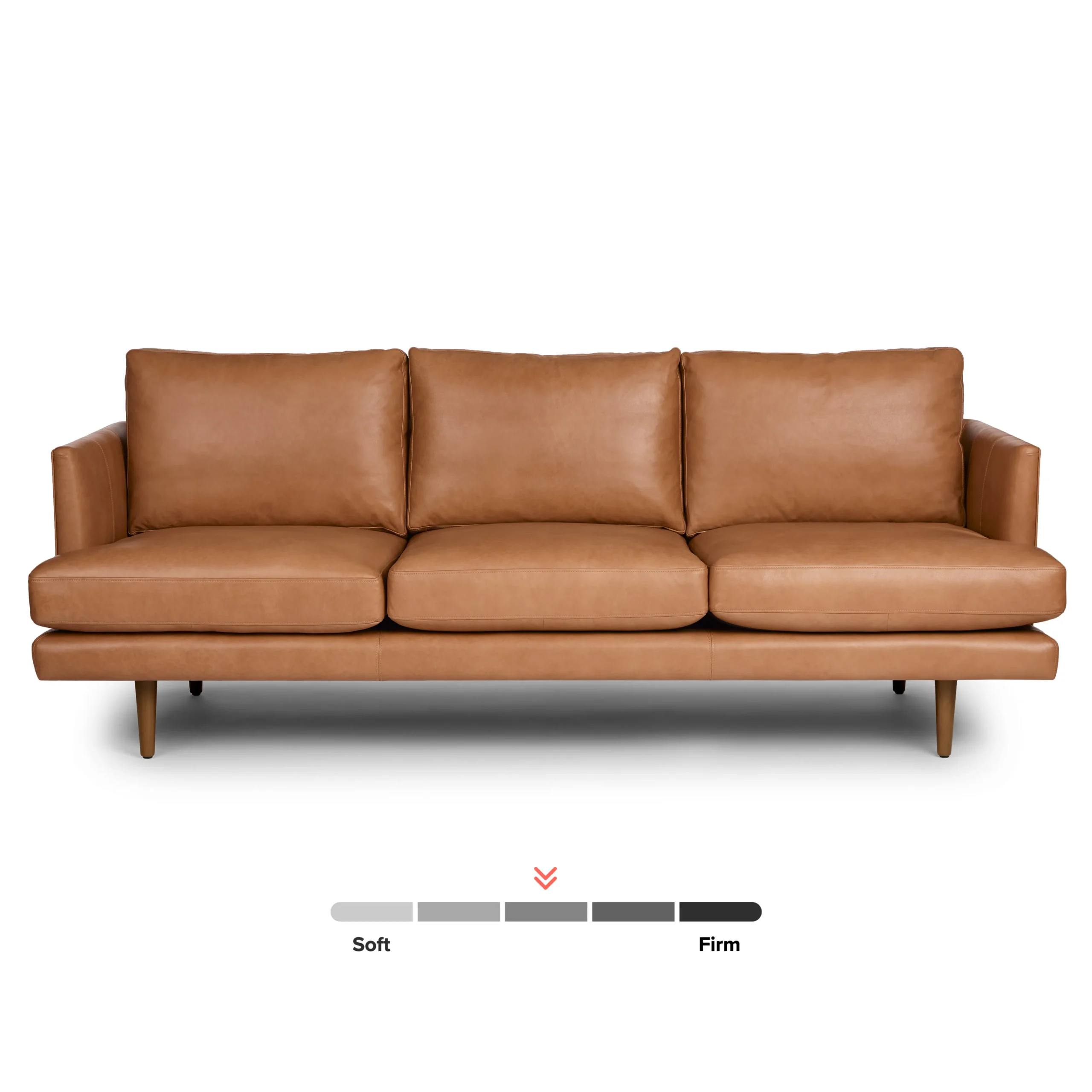 Burrard 83.5_ Leather Sofa - Bella Caramel - Image 4