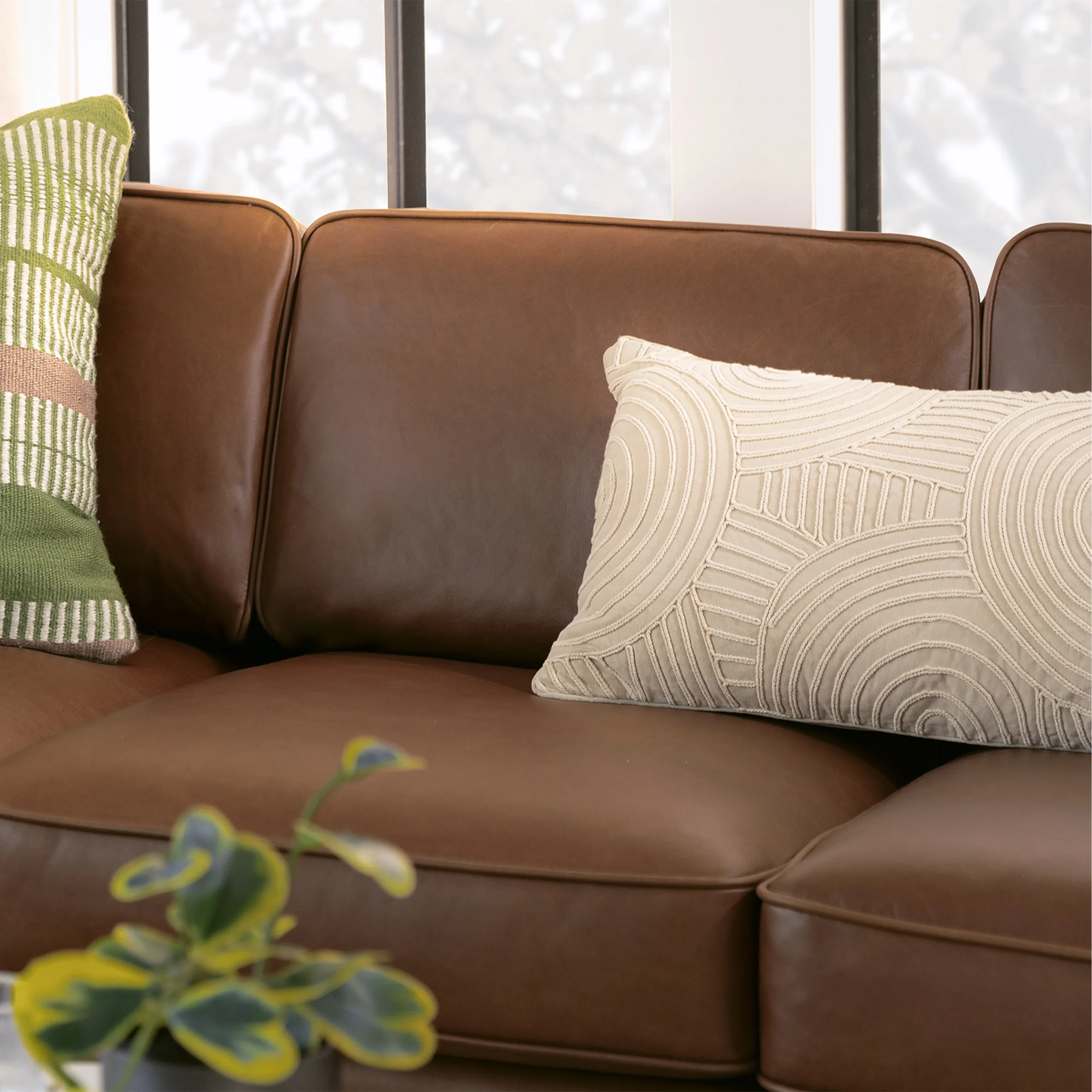 Timber 90_ Leather Sofa - Charme Chocolat - Image 3