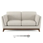 Ceni 61_ Loveseat - Chalk Gray
