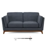 Ceni 61_ Loveseat - Denim Blue