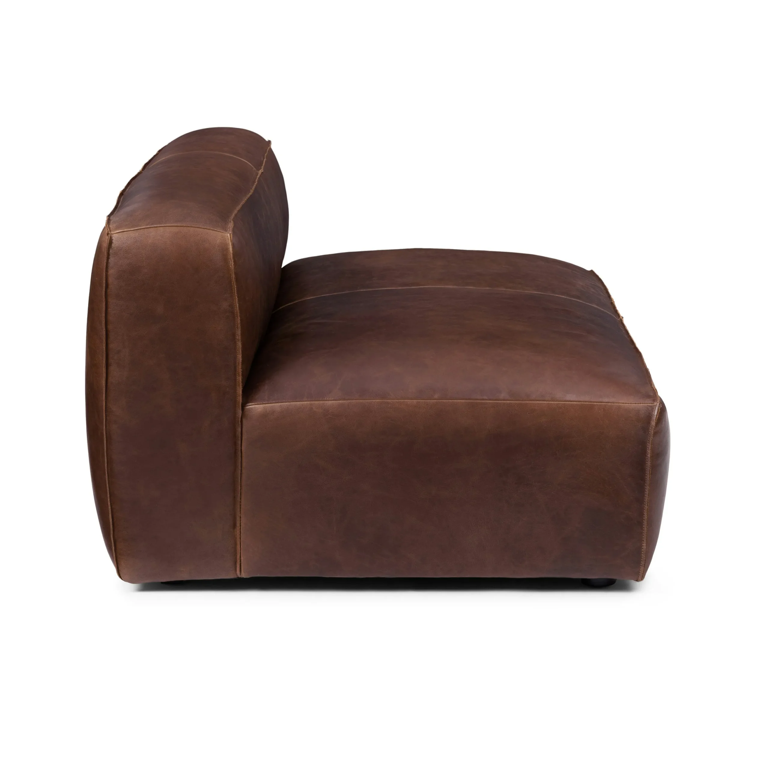 Cigar 56_ Leather Loveseat - Indiana Brown - Image 7
