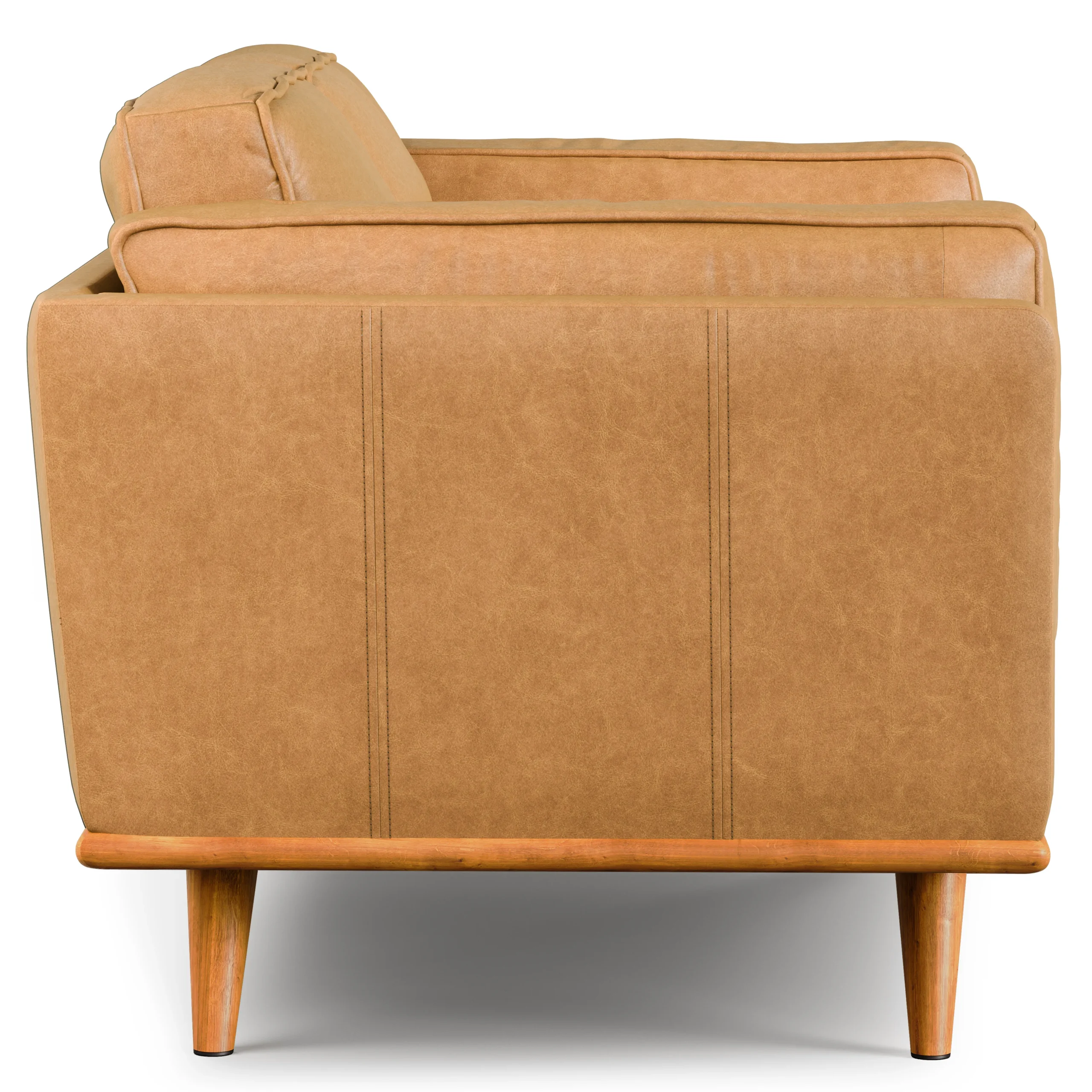 Timber 66.5_ Leather Loveseat - Charme Tan - Image 2