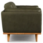 Timber 66.5_ Leather Loveseat - Charme Green